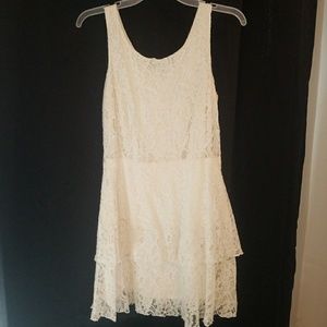 Lace dress, cream color